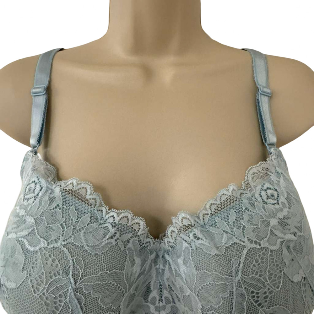 Torrid Lace Blue Underwire Back Close Adjustable Lightly Lined Bra 38 DDD - Picture 10 of 11